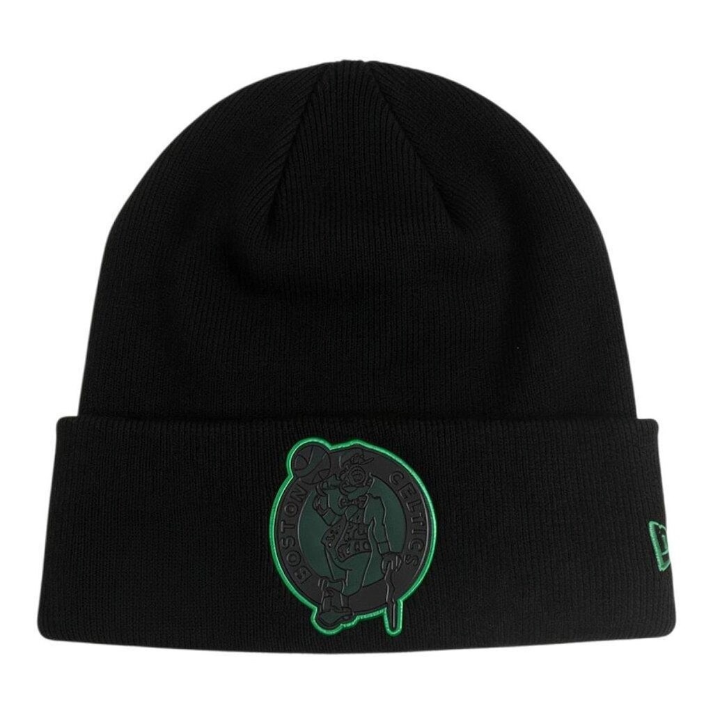 Gorro New Era Knit Chrome Boston Celtics Masculino Preto