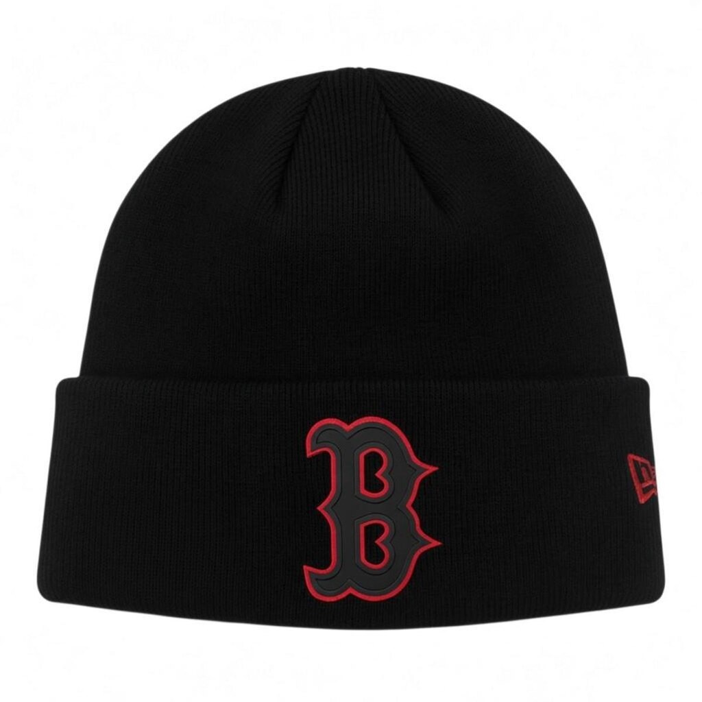 Gorro New Era Knit Chrome Boston Red Sox Preto