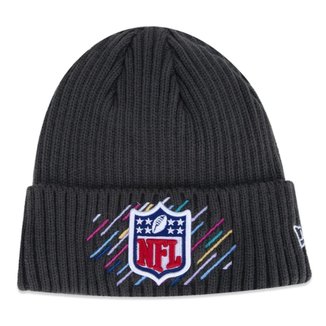 GORRO NFL OFFICIAL LOGO CRUCIAL CATCH PRETO CINZA NEW ERA