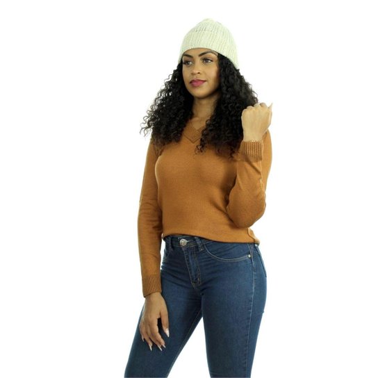Gorro Tricot Doroty Shopping do Tricô Inverno Lã Touca - Pérola