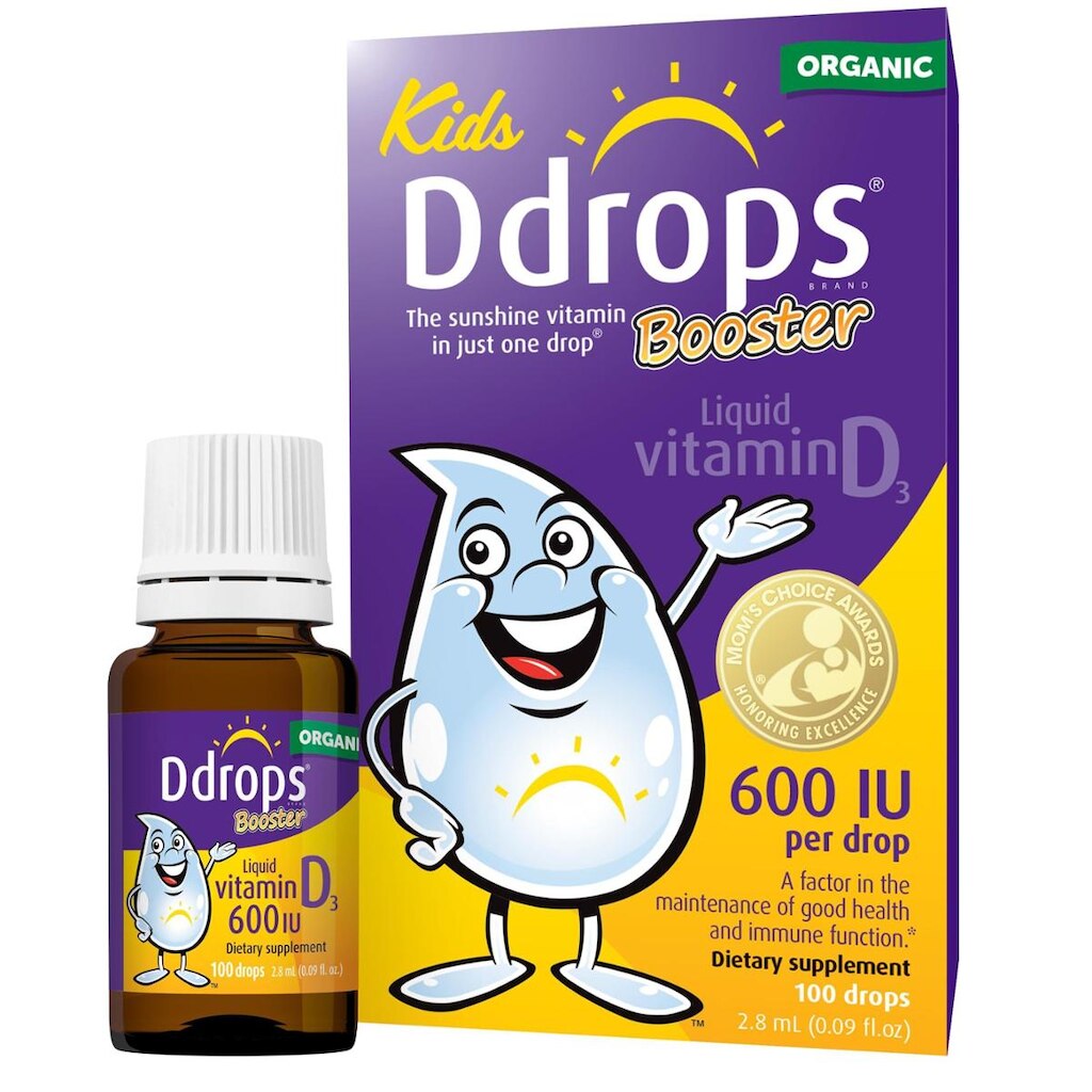 Gotas líquidas de vitamina D Kids Booster 600IU 100 gotas