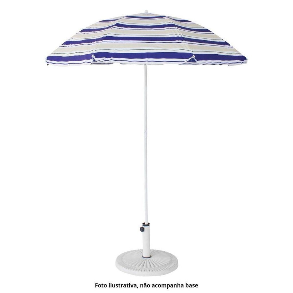 Guarda-Sol De Praia Caribe Ntk Com Proteção Uv50+ De 180Cm