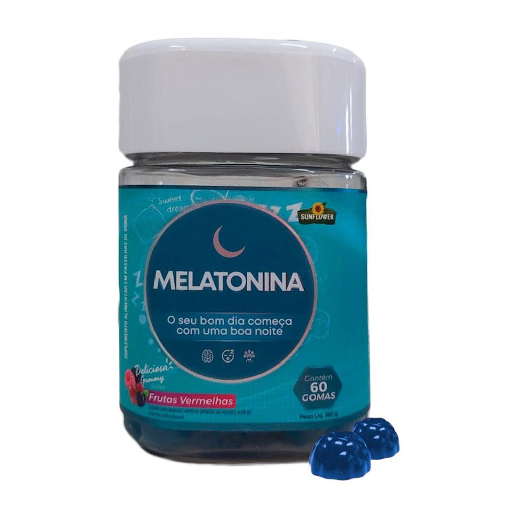 Gummy Melatonina Qualidade do sono 60 gomas