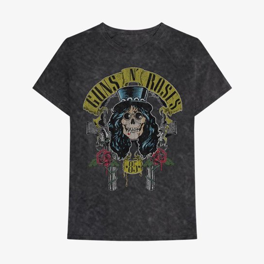 Guns N' Roses Camiseta Guns N' Roses - Slash 85 - Preta G | Preta - Preto Menor preço em Guns N' Roses Camiseta Guns N' Roses - Slash 85 - Preta G | Preta - Preto