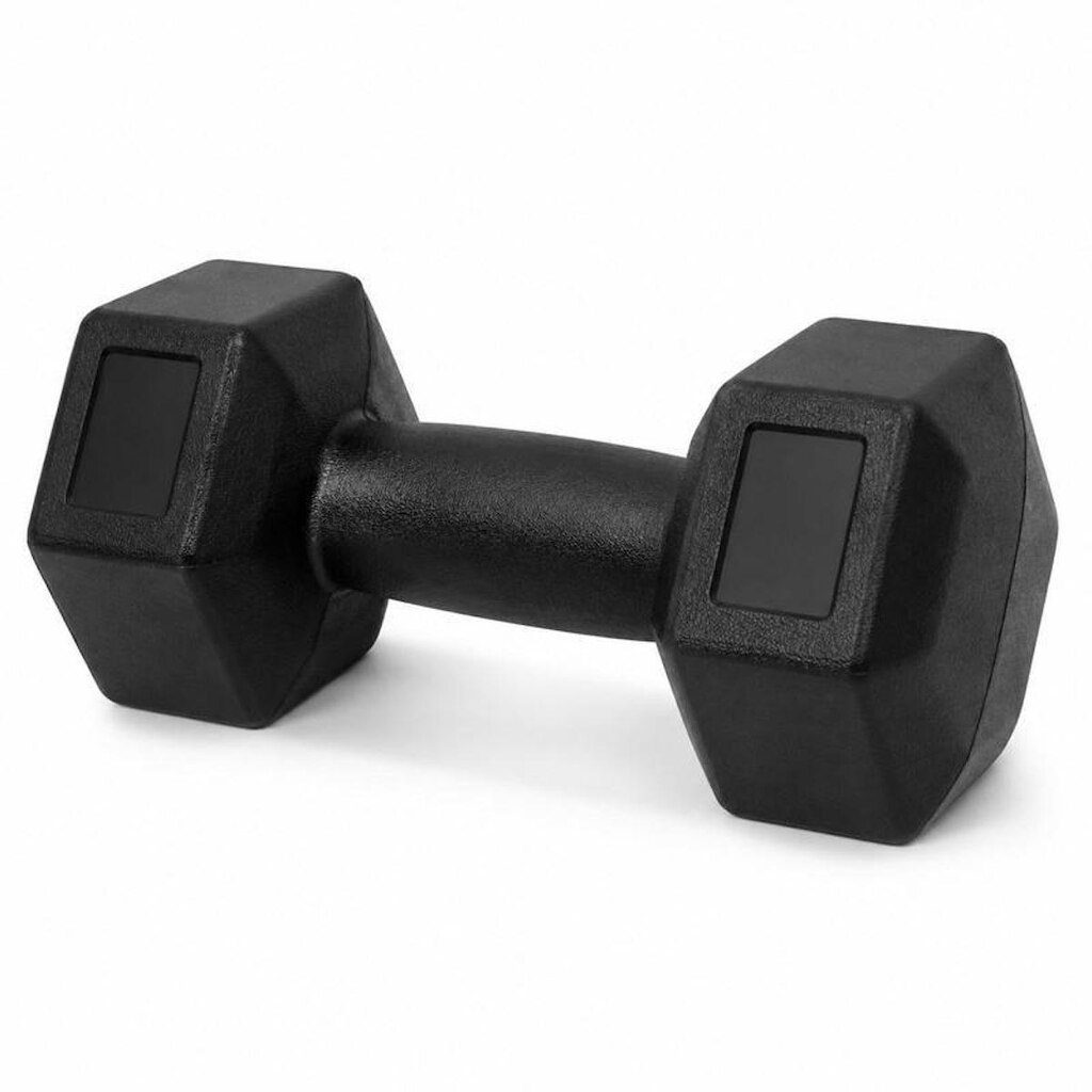 Halter Dumbell Cement Sextavado Bonafit 9kg Preto