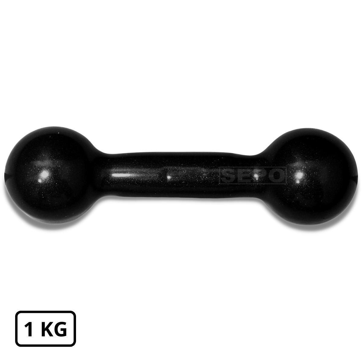 Halter Redondo Bola Emborrachado 1 Kg Preto