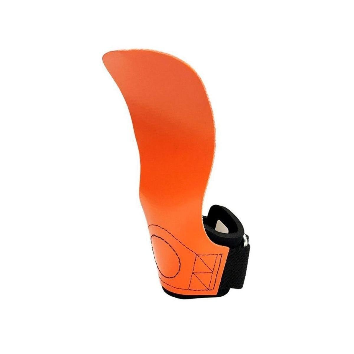 Hand Grip Competition Skyhill Couro Crossfit Luva Palmar Laranja