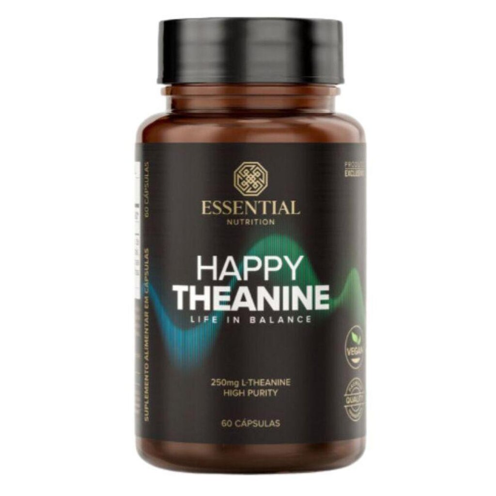 Happy Theanine - Caps 60 - Essential Nutrition