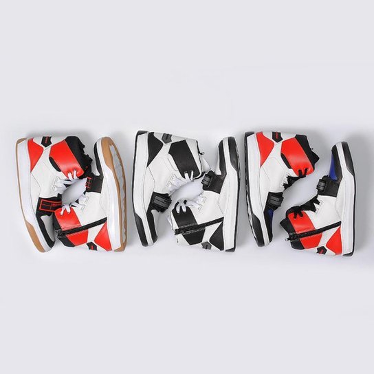 Hardcorefootwear SNEAKER SLIM HARDCOREFOOTWEAR 3785 CONFORT VERMELHO/AZUL/BRANCO 36