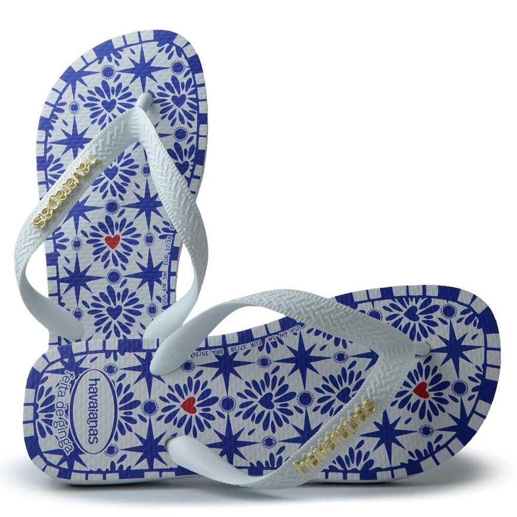HAVAIANAS Chinelo Havaianas Feminino Ginga Top Sl 0001 BRANCO 41/42