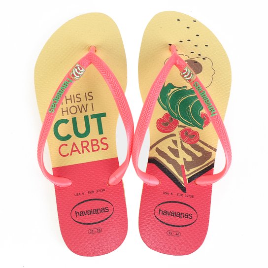 Havaianas Slim Cool - Amarelo Limão Menor preço em Havaianas Slim Cool - Amarelo Limão