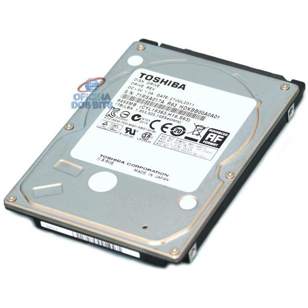 HD 500GB para Notebook Toshiba - 7.0 mm - MQ01ABF050M