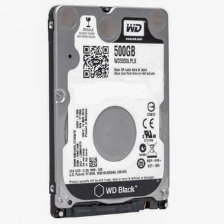 HD 500GB para Notebook Western Digital Black - 7200RPM - 7.0 mm - WD5000LPLX