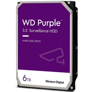 HD 6TB SATA - 5400RPM - 128MB Cache - Western Digital Purple Surveillance - WD62PURZ