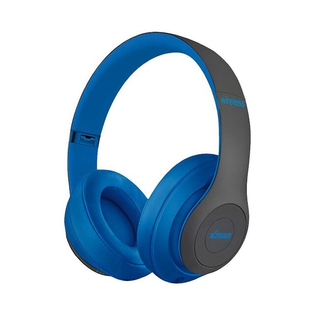 Headphone XTRAD Sem Fio Extra Bass Bluetooth - Azul Menor preço em Headphone XTRAD Sem Fio Extra Bass Bluetooth - Azul