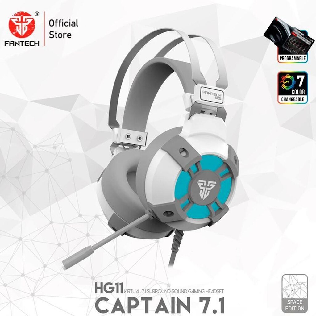 Headset Gamer Captain 7.1 USB Space Edition Fantech HG11