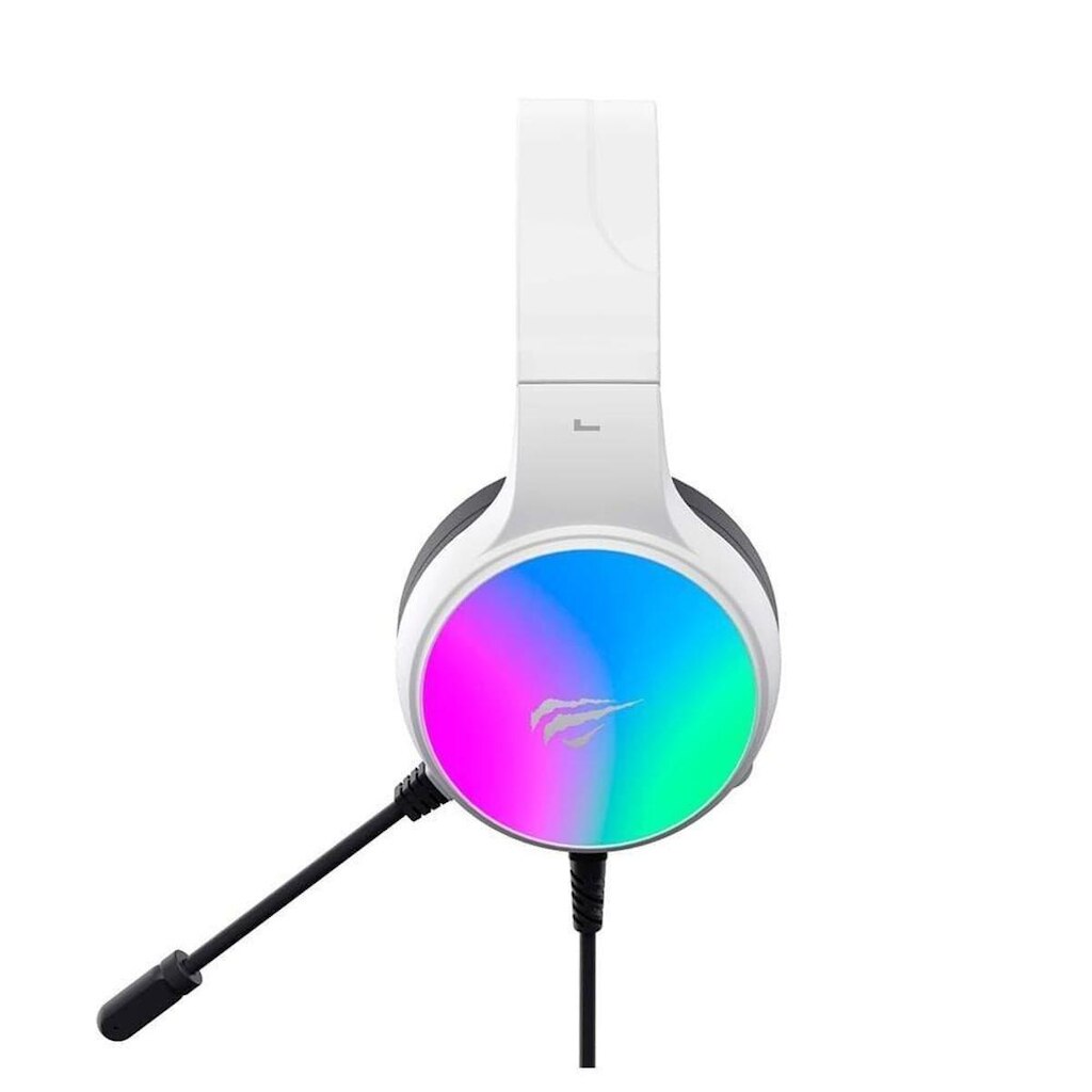 Headset Gamer Havit H2043U, RGB, Led Efeito Streamer, Microfone omnidirecional, USB 7.1, - HV-H2043U