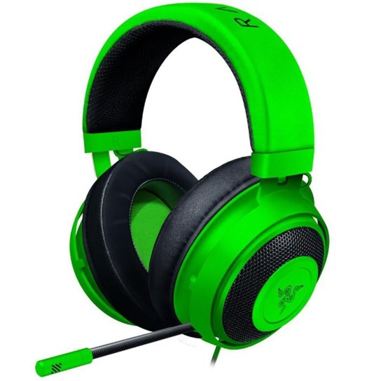 Headset Gamer Razer Kraken Multi Platform P2 Verde - Verde Menor preço em Headset Gamer Razer Kraken Multi Platform P2 Verde - Verde