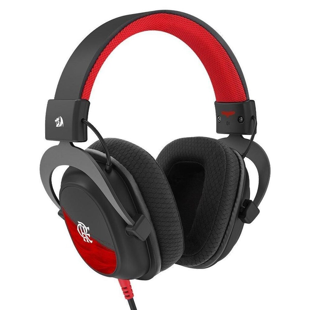 Headset Gamer Redragon Flamengo Vulture, Drivers de 53mm, Conexão P3, Multiplataforma, e - FL530