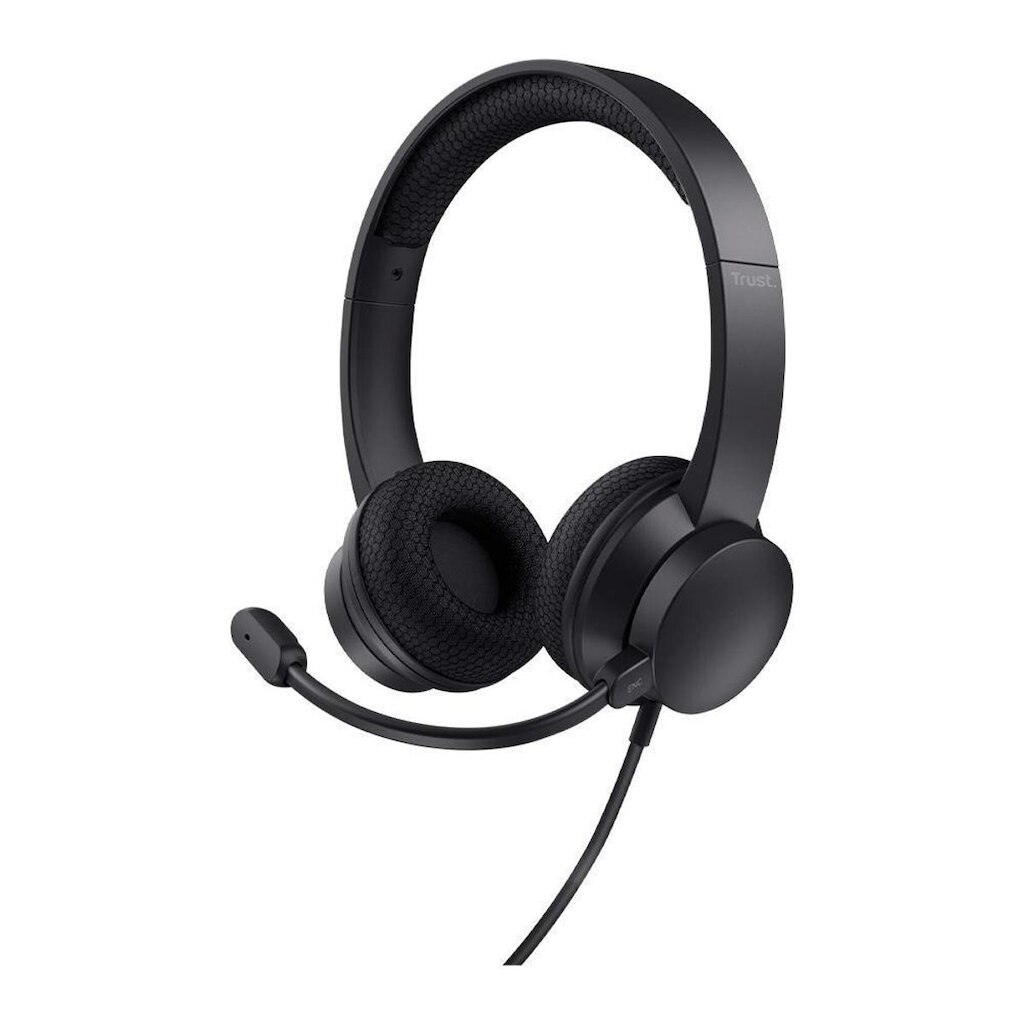 Headset Trust Ayda, Microfone com Cancelamento de Ruído, Para PC, Conexão USB, Preto - 25089