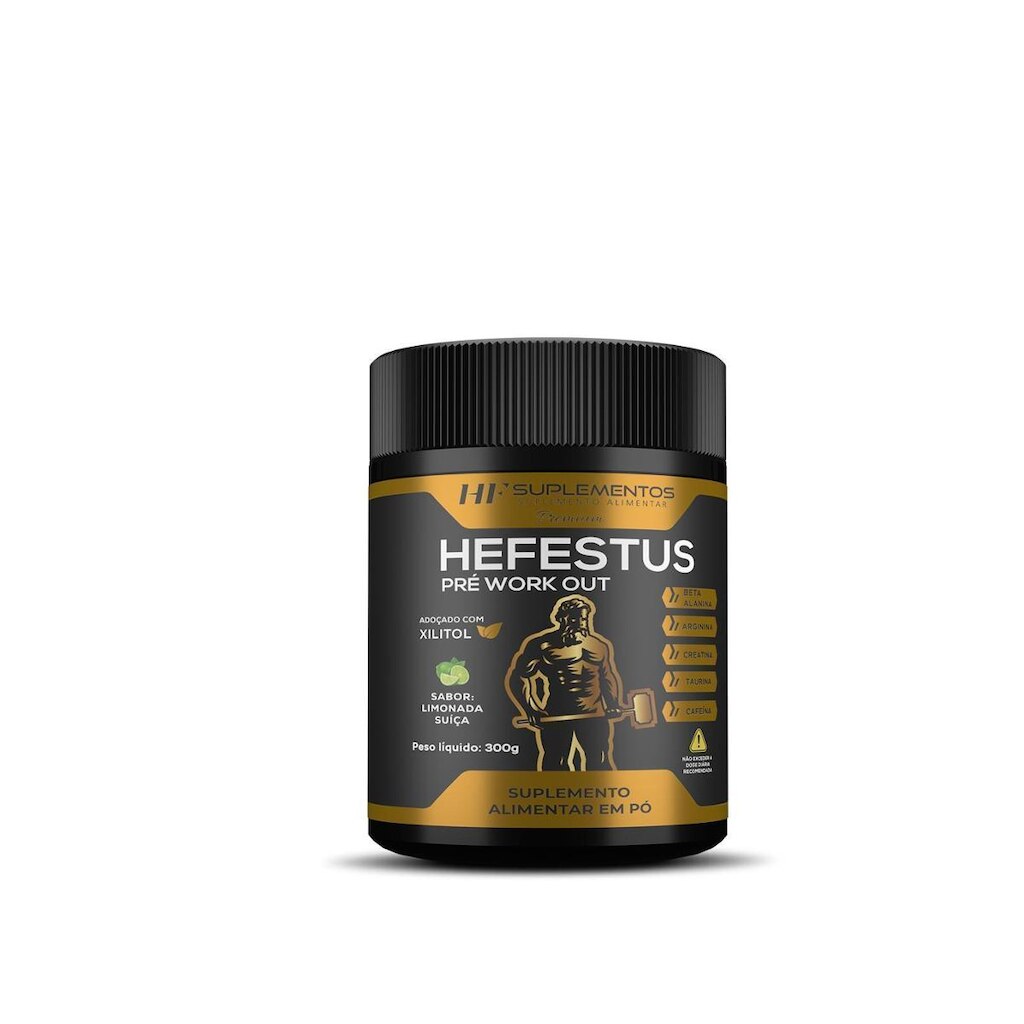 Hefestus Pré-Workout Sabor Limonada Suiça Hf Suplementos