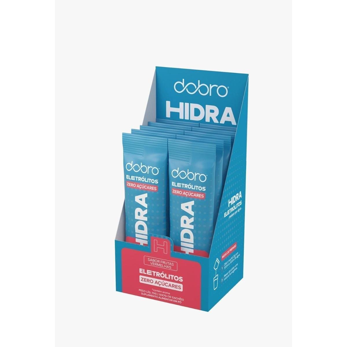 HIDRA Eletrólitos Dobro Frutas Vermelhas 10x7g 10 unidades - R$ 6,99/un