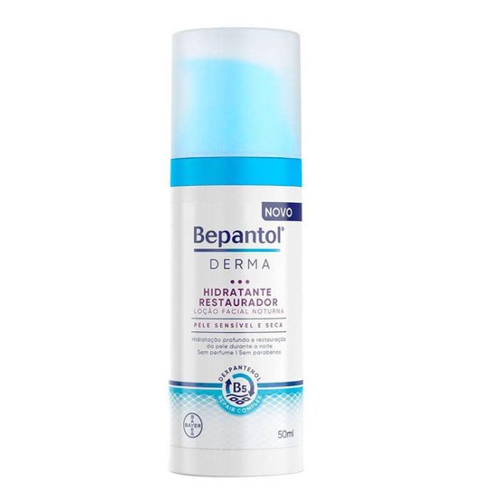 Hidratante Facial Noturno Bepantol Derma - Restaurador 50ml - Incolor Menor preço em Hidratante Facial Noturno Bepantol Derma - Restaurador 50ml - Incolor