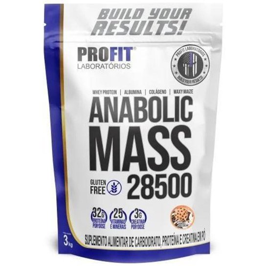 Hipercalorico Anabolic Mass 28500 Cookies Cream 3Kg Profit - Incolor Menor preço em Hipercalorico Anabolic Mass 28500 Cookies Cream 3Kg Profit - Incolor