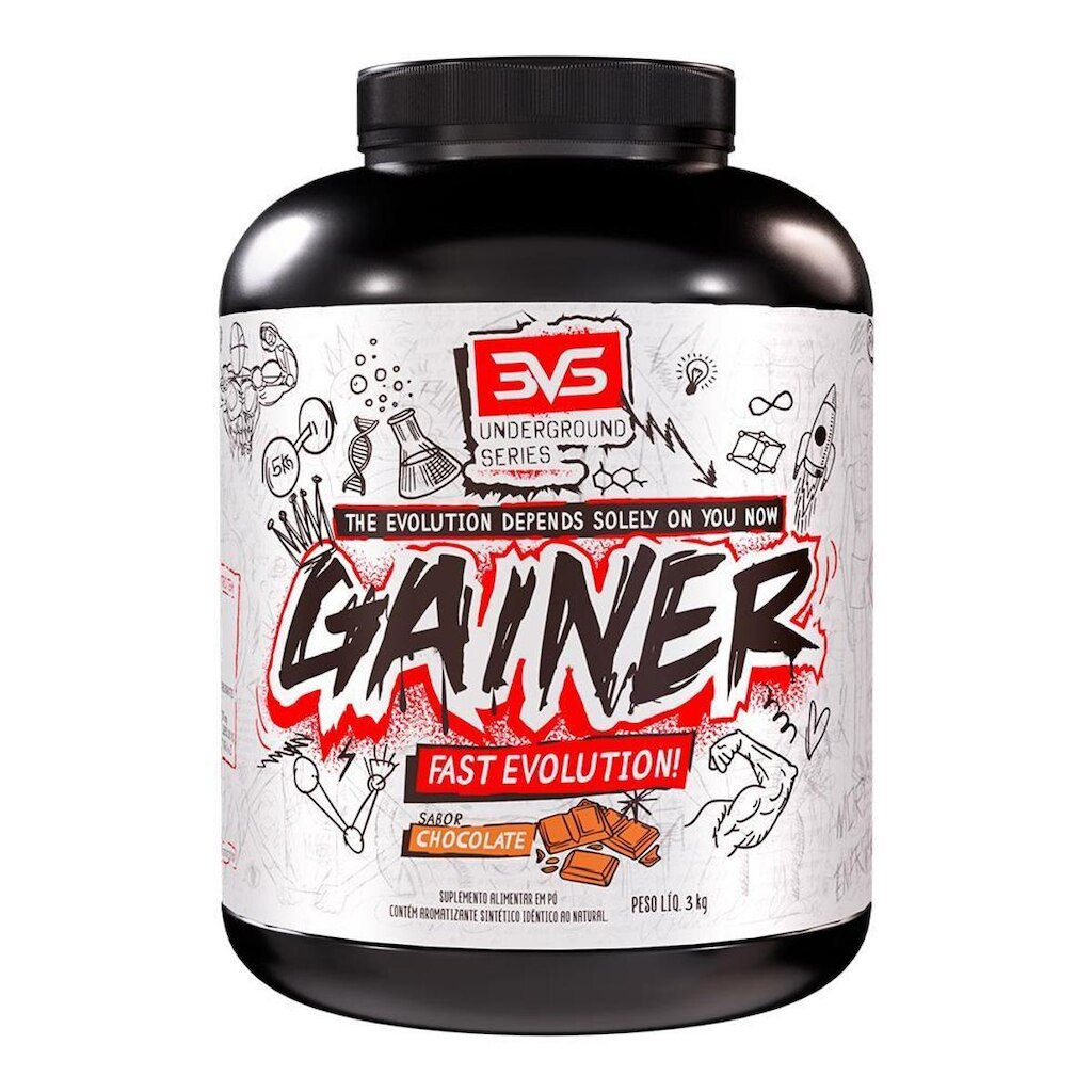 Hipercalórico Gainer Fast Evolution 3kg Sabor    3VS Nutrition