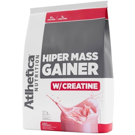 Hipercalórico Massa Hiper Mass Gainer com Creatina 3Kg - Atlhetica Nutrition Menor preço em Hipercalórico Massa Hiper Mass Gainer com Creatina 3Kg - Atlhetica Nutrition