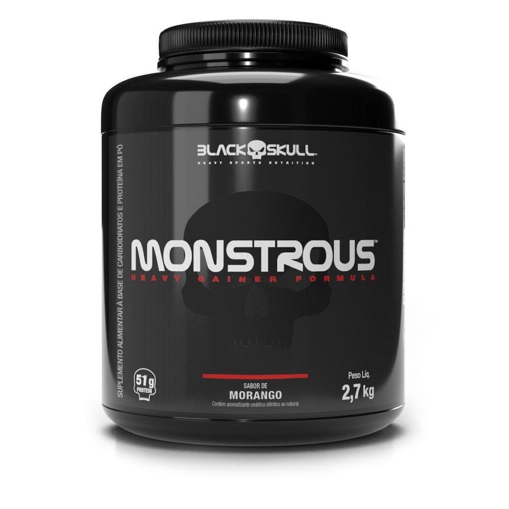 Hipercalórico Monstrous - 6 Lbs/2,7 Kg - Black Skull