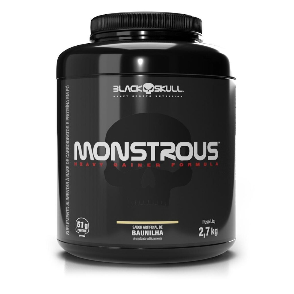 Hipercalórico Monstrous - 6 Lbs/2,7 Kg - Black Skull