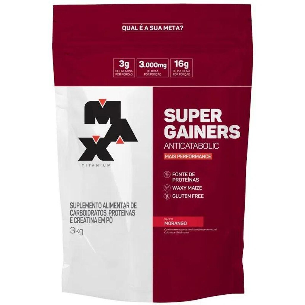 Hipercalórico Super Gainers 3kg - Max Titanium