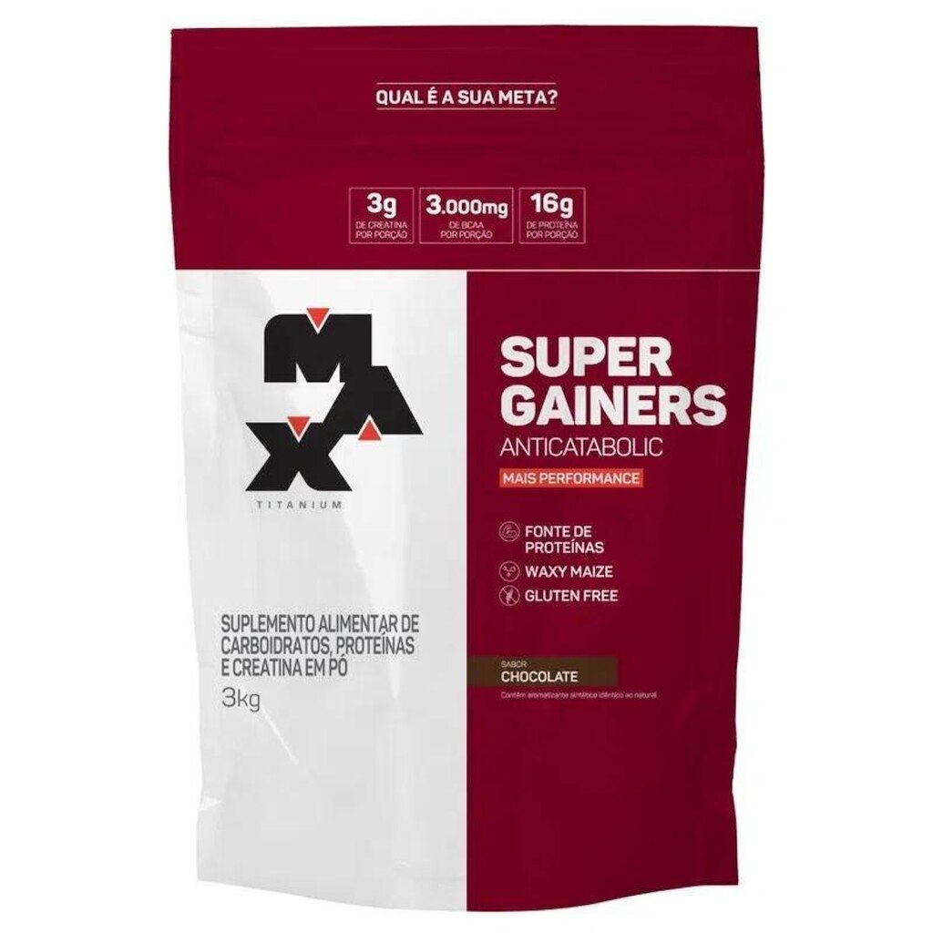 Hipercalórico Super Gainers 3kg - Max Titanium