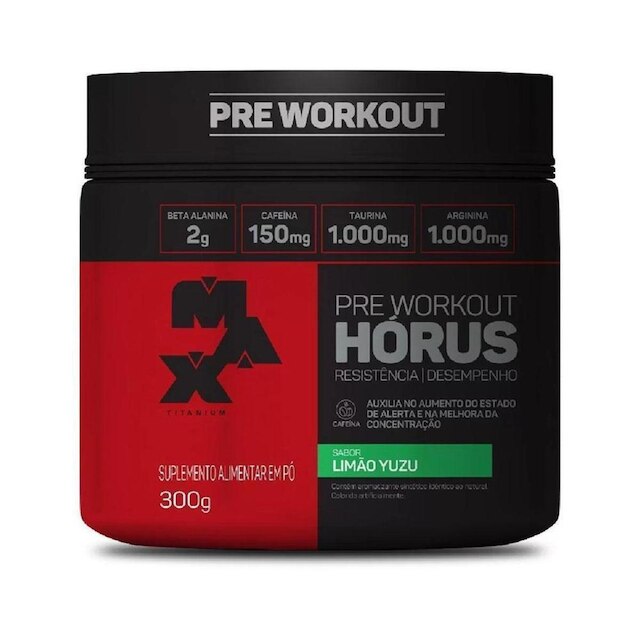 Horus - 300g - Max Titanium - Citrus Menor preço em Horus - 300g - Max Titanium - Citrus