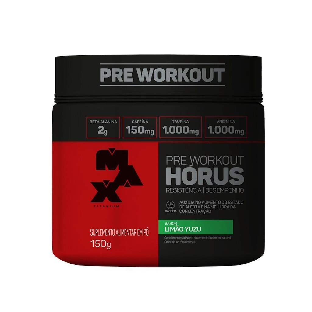 Hórus Pre Workout - 150g Limão Yuzu - Max Titanium