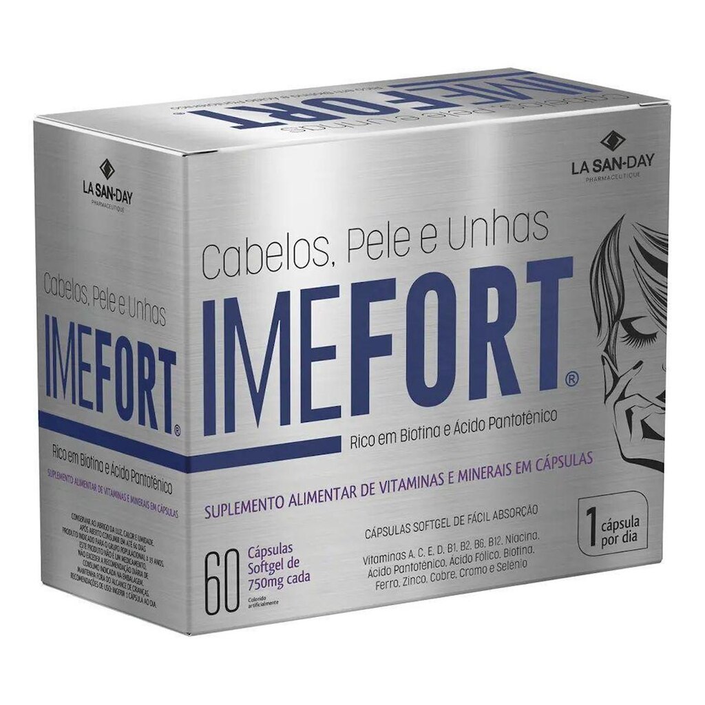 Imefort Cabelos, Pele e Unhas - 60 Cápsulas - LaSanDay