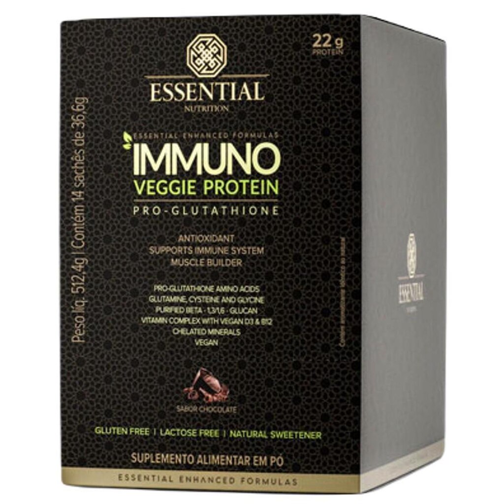 Immuno Veggie Protein (14 Sachês 36,6g) 512g Essential Nutrition