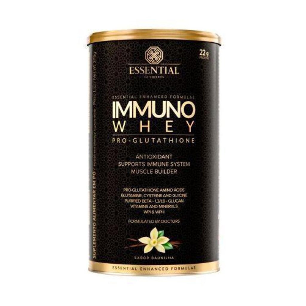 Immuno Whey Pro Glutathione Baunilha Lata 375g - Essential
