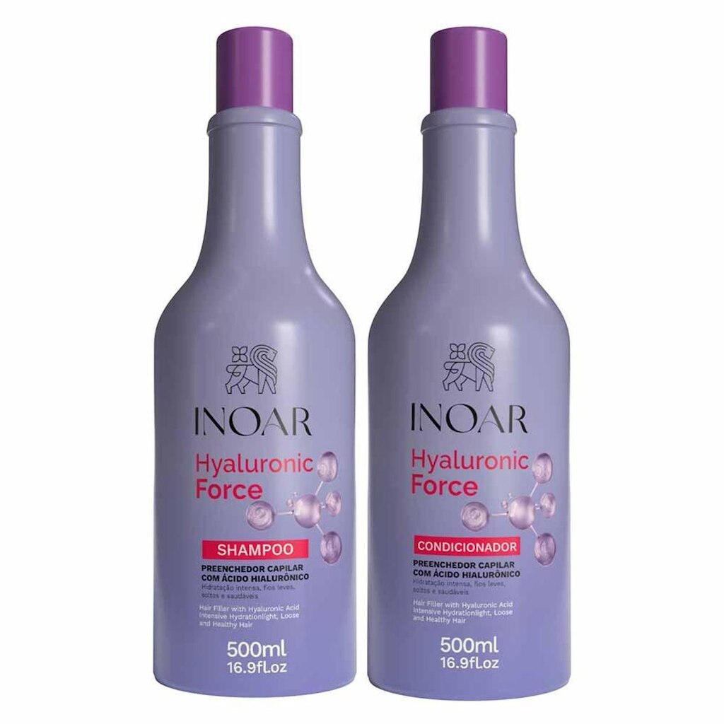 Inoar Hyaluronic Force Kit - Shampoo + Condicionador Kit