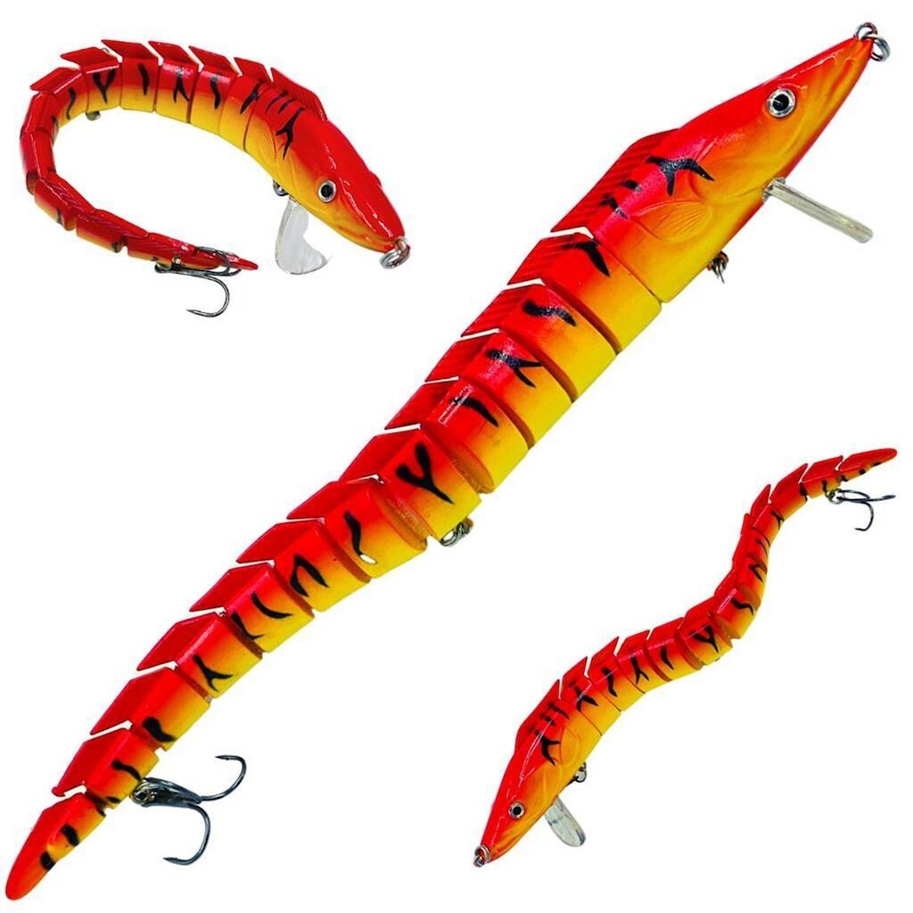 Isca Artificial Articulada Sarapo Tuvira Enguia 46gr 23cm 3D