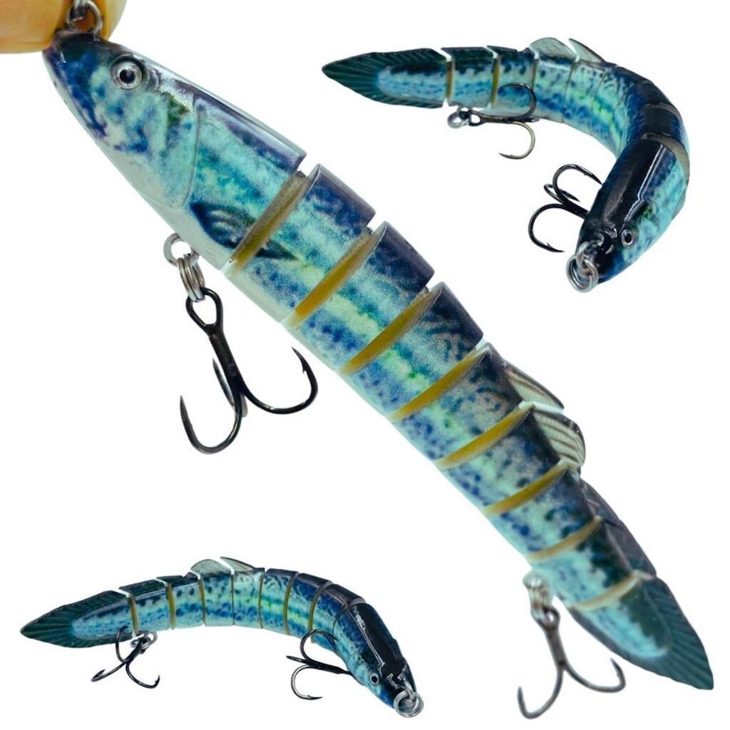Isca Artificial Articulada Tuvira Azul Rajada 14cm 21.4gr