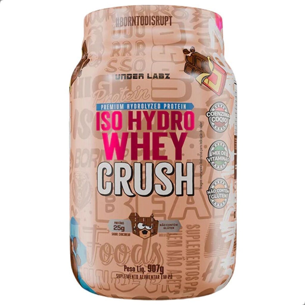 ISO Hydro Whey Crush Protein Coenzima Q10 Coq10 907g Under Labz