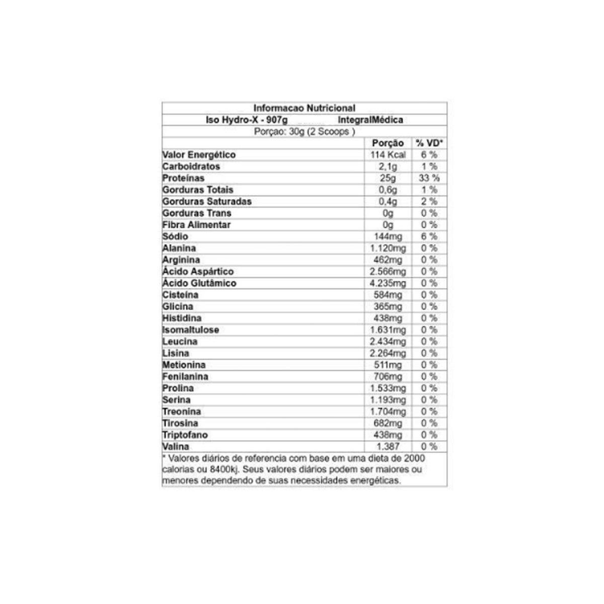 Iso HydroX 907gr Integralmédica Baunilha Netshoes
