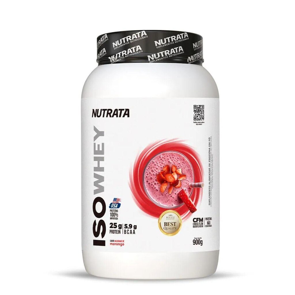 ISO Whey Protein 25g de Proteina 900g Nutrata
