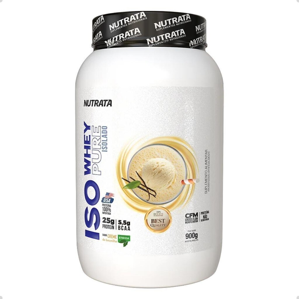 ISO Whey Pure Protein 25g de Proteina 900g Nutrata