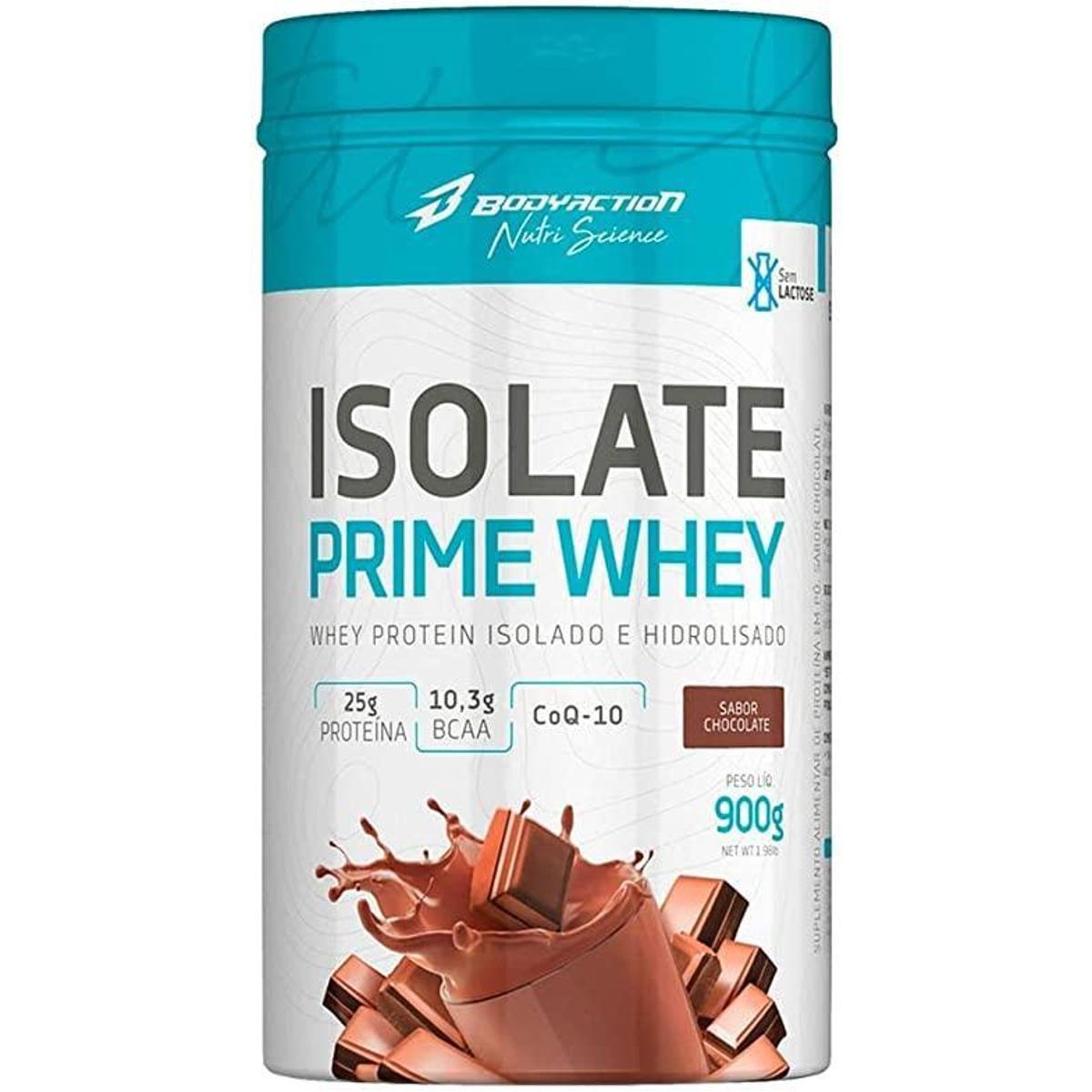 ISOLATE PRIME WHEY BODY ACTION CHOCOLATE 900G Menor preço em ISOLATE PRIME WHEY BODY ACTION CHOCOLATE 900G