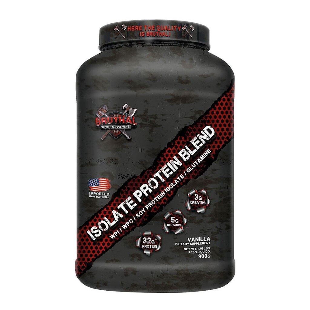 ISOLATE PROTEIN BLEND 900 G - BRUTHAL SPORTS (BAUNILHA)
