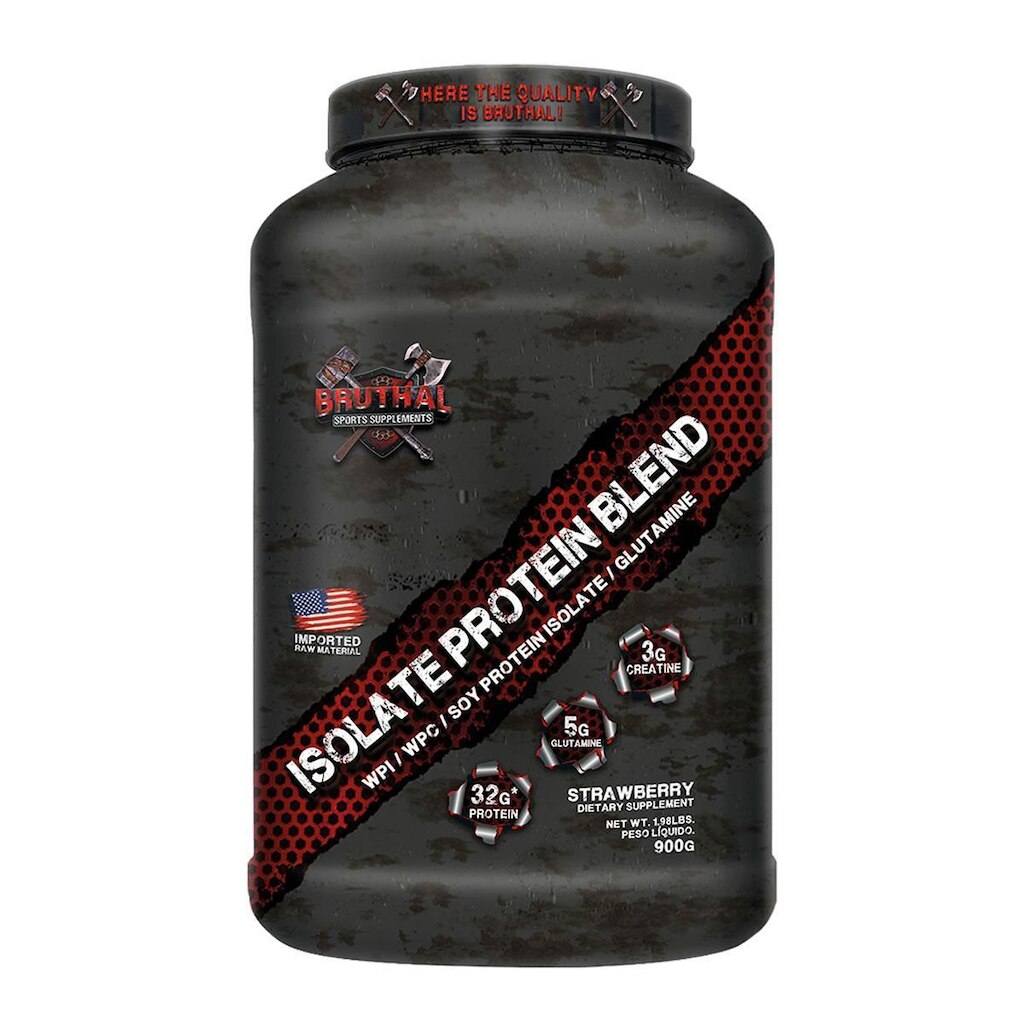 ISOLATE PROTEIN BLEND 900 G - BRUTHAL SPORTS (MORANGO)
