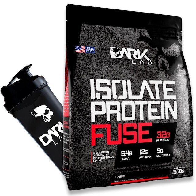 Isolate Protein Fuse 1,8kg + Coqueteleira Dark Lab é ruim? Isolate Protein Fuse 1,8kg + Coqueteleira Dark Lab é boa?